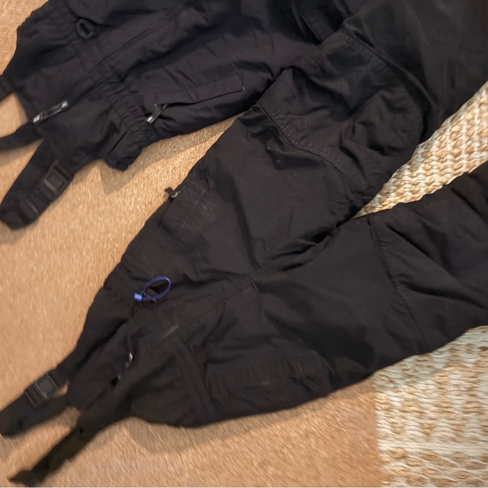 Lands' End Kids Black Overalls